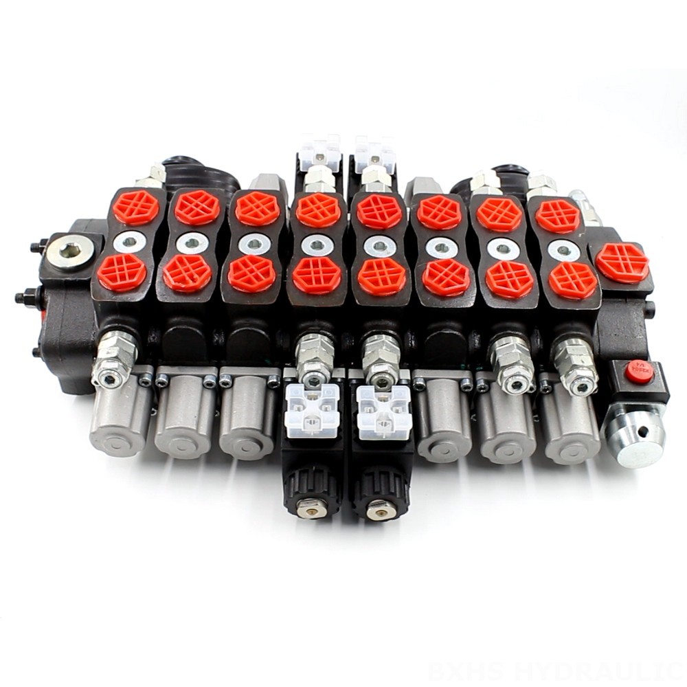 High Performance 8 Spool Directional Valve | Customizable for Hydraulic Systems image